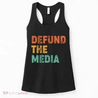 Vintage Defund The Media Women's Tank Top thumb 0