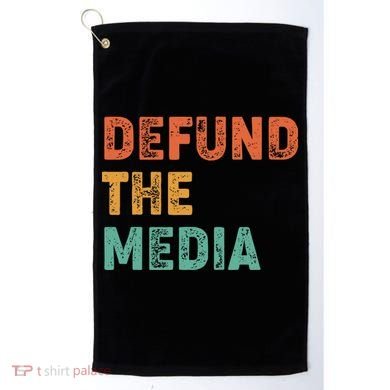 Vintage Defund The Media Golf Towel