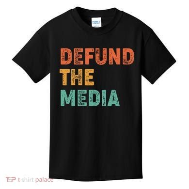 Vintage Defund The Media Kids T-Shirt