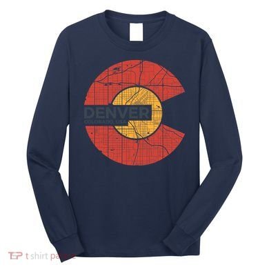 Vintage Denver Colorado Logo Long Sleeve Shirt
