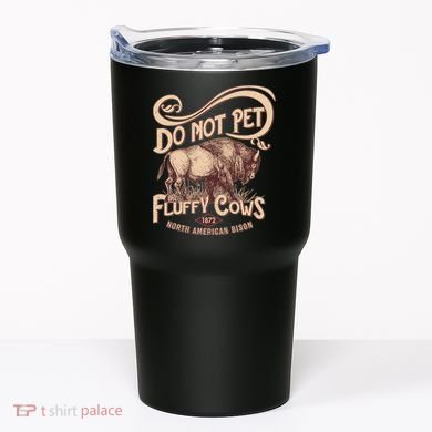 Vintage Do Not Pet The Fluffy Cows Tumbler