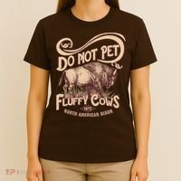 Vintage Do Not Pet The Fluffy Cows T-Shirt thumb 4
