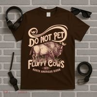 Vintage Do Not Pet The Fluffy Cows T-Shirt thumb 5