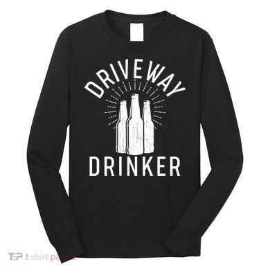 Vintage Driveway Drinker Long Sleeve Shirt