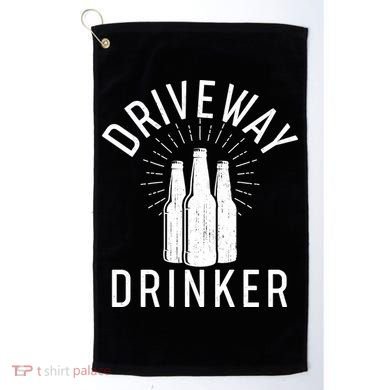 Vintage Driveway Drinker Golf Towel