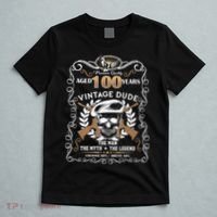 Vintage Dude Aged 100 Years Man Myth Legend 100th Birthday  T-Shirt thumb 5