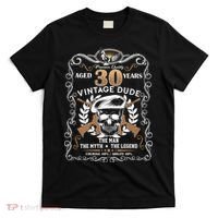 Vintage Dude Aged 30 Years Man Myth Legend 30th Birthday  T-Shirt thumb 0