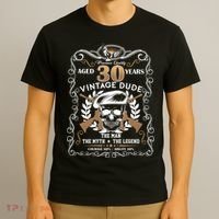 Vintage Dude Aged 30 Years Man Myth Legend 30th Birthday  T-Shirt thumb 3