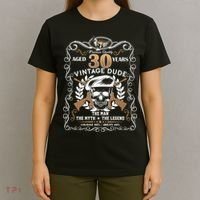 Vintage Dude Aged 30 Years Man Myth Legend 30th Birthday  T-Shirt thumb 4