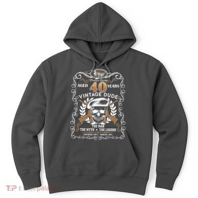 Vintage Dude Aged 40 Years Man Myth Legend 40th Birthday  Hoodie