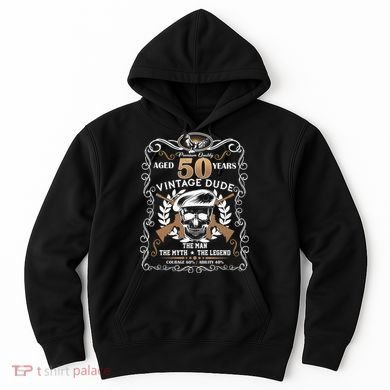 Vintage Dude Aged 50 Years Man Myth Legend 50th Birthday Hoodie