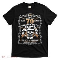 Vintage Dude Aged 70 Years Man Myth Legend 70th Birthday  T-Shirt thumb 0
