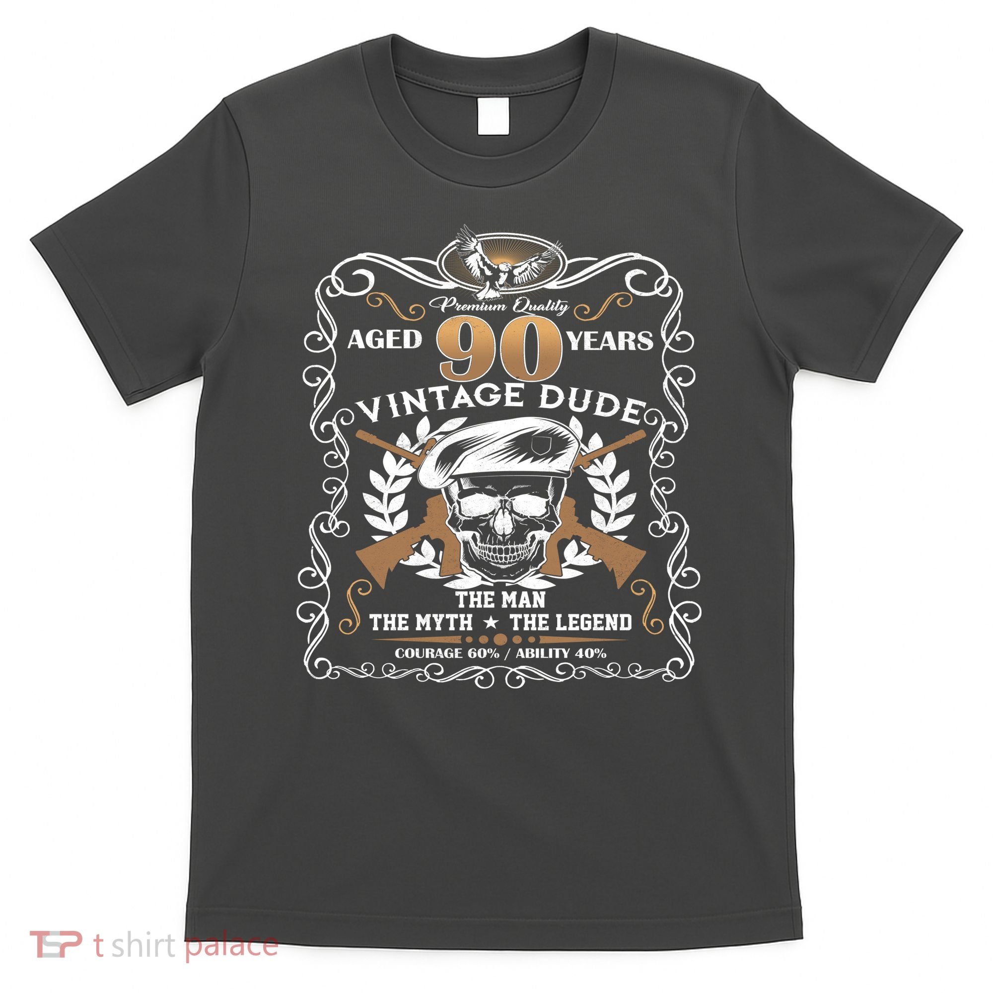 Vintage Dude Aged 90 Years Man Myth Legend 90th Birthday  T-Shirt