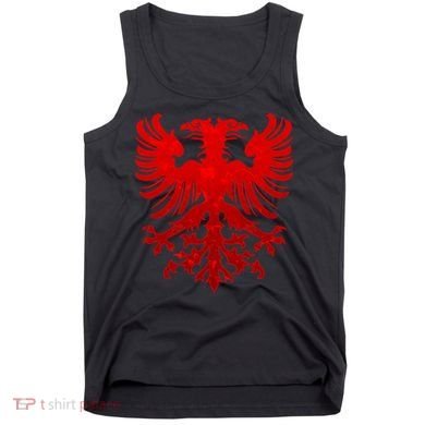 Vintage Eagle Albanian Flag Tank Top