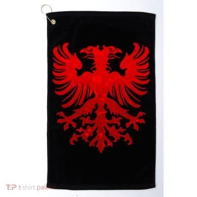 Vintage Eagle Albanian Flag Golf Towel