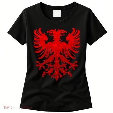Vintage Eagle Albanian Flag Women's T-Shirt