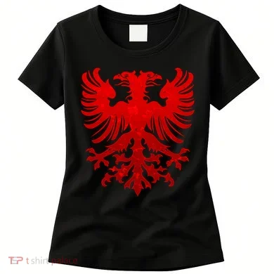 Vintage Eagle Albanian Flag Women's T-Shirt