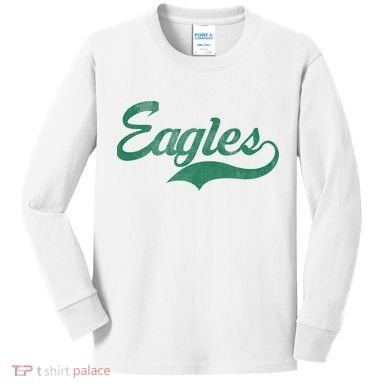 Vintage Eagles Kids Long Sleeve Shirt