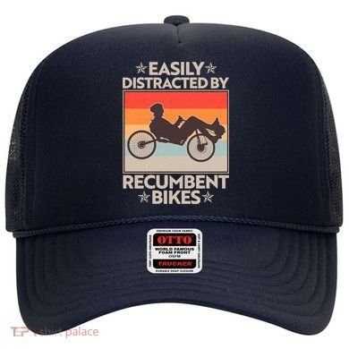 Vintage Easily Distracted By Recumbent Bikes Hat