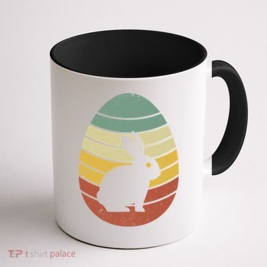Vintage Easter Bunny Egg Coffee Mug back
