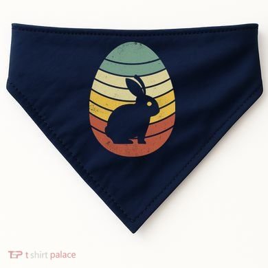 Vintage Easter Bunny Egg USA-Made Doggie Bandana