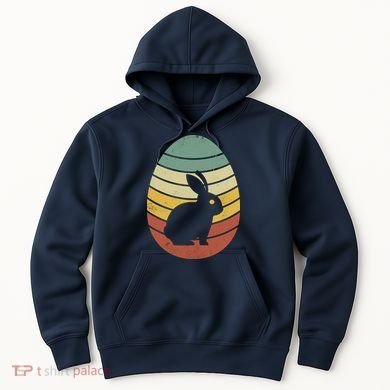 Vintage Easter Bunny Egg Hoodie