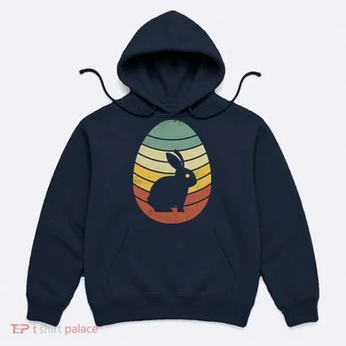 Vintage Easter Bunny Egg Hoodie