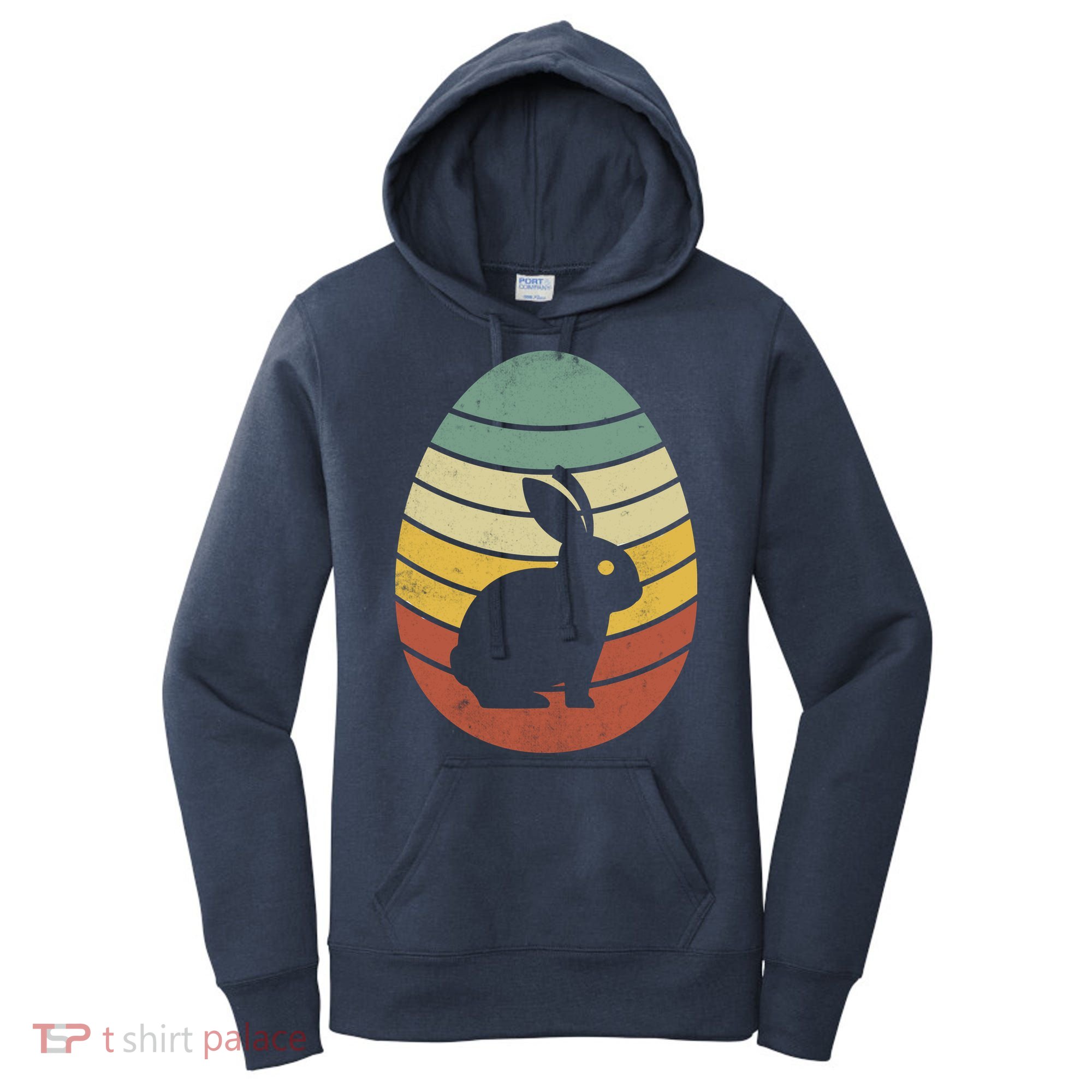 Vintage Easter Bunny Egg Women's Hoodie