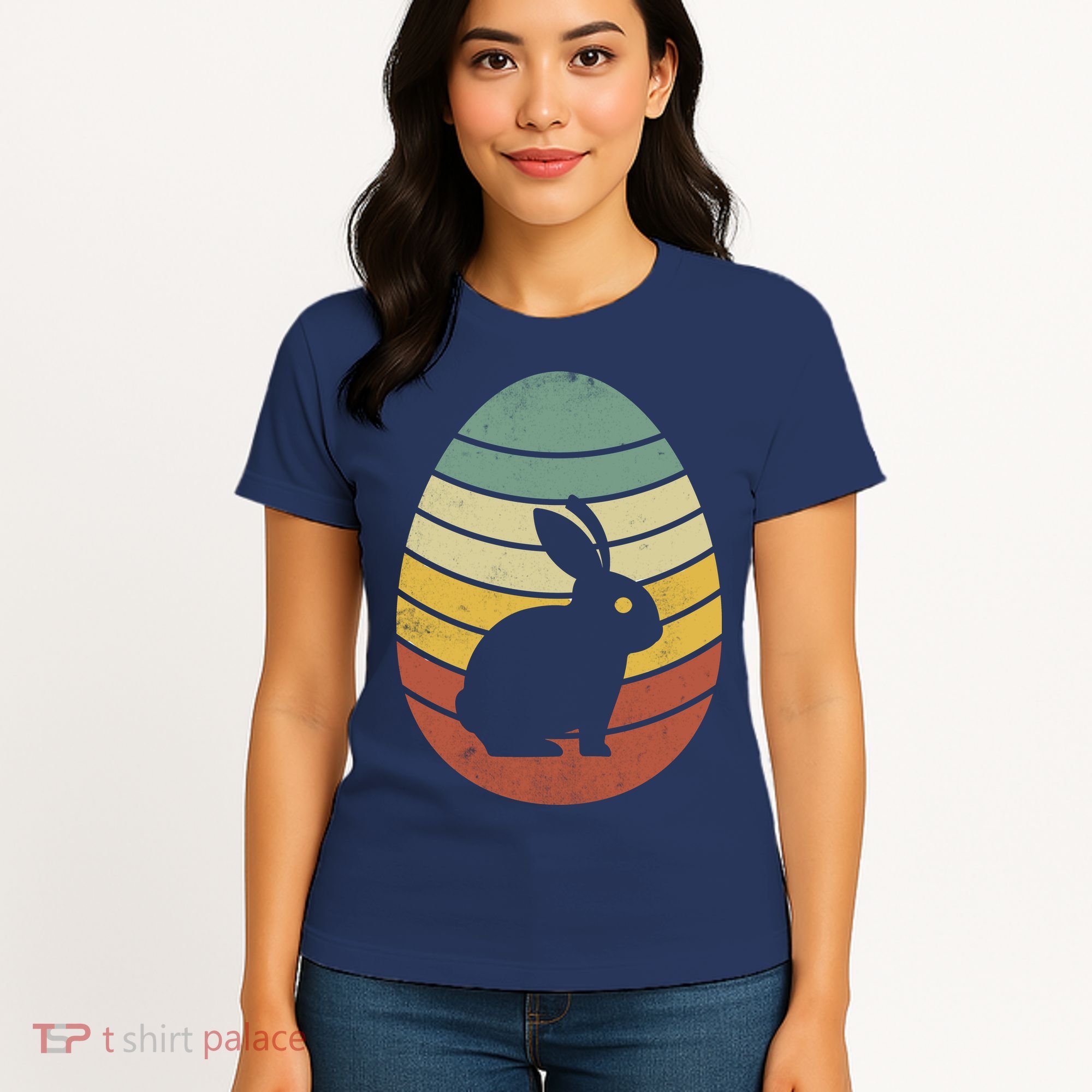Vintage Easter Bunny Egg Women's T-Shirt