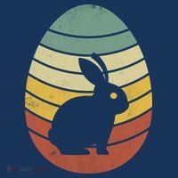 Vintage Easter Bunny Egg Kids Sweatshirt thumb 2