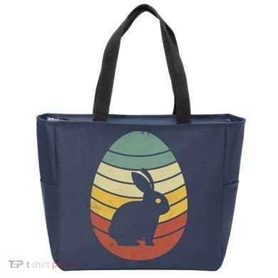 Vintage Easter Bunny Egg Tote Bag