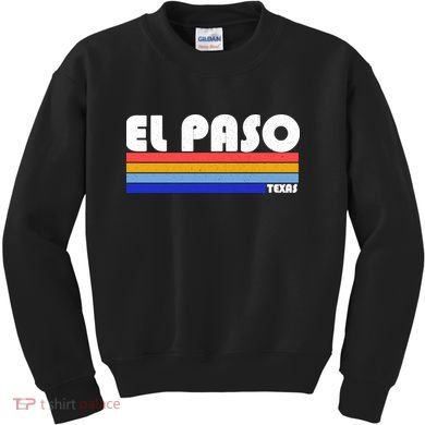 Vintage El Paso Texas  Kids Sweatshirt