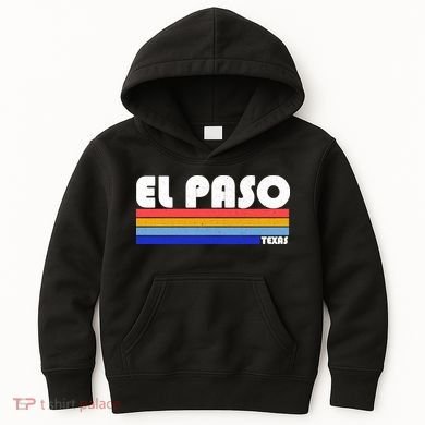 Vintage El Paso Texas  Kids Hoodie