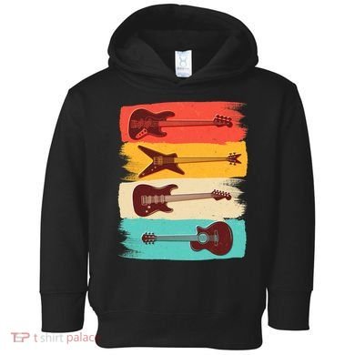 Vintage Electric Guitars Retro Colors Toddler Hoodie