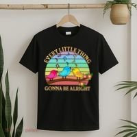  Vintage Every Little Thing Is Gonna Be Alright Birds T-Shirt thumb 2