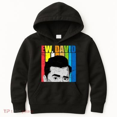 Vintage Ew David Funny Kids Hoodie
