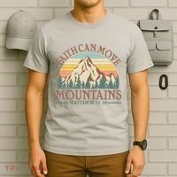 Vintage Faith Can Move Mountains Matthew 17:20 T-Shirt thumb 6