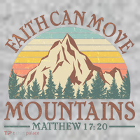 Vintage Faith Can Move Mountains Matthew 17:20 T-Shirt thumb 7
