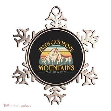 Vintage Faith Can Move Mountains Matthew 17:20 Ornament