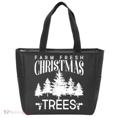 Vintage Farm Fresh Christmas Trees Tote Bag