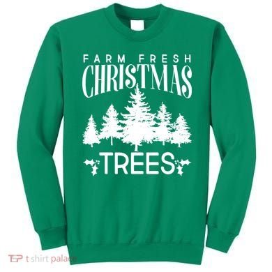 Vintage Farm Fresh Christmas Trees Sweatshirt