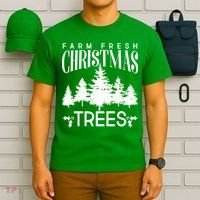 Vintage Farm Fresh Christmas Trees T-Shirt thumb 6