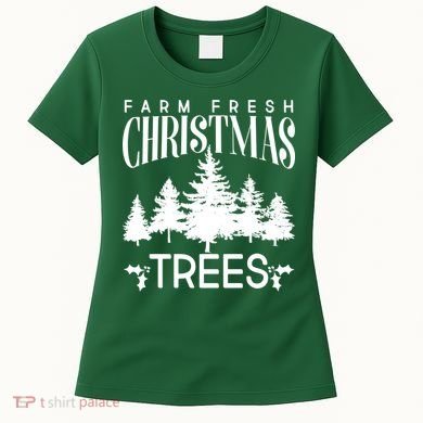 Vintage Farm Fresh Christmas Trees Women's T-Shirt