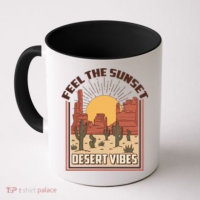 Vintage Feel The Sunset Desert Vibes Coffee Mug