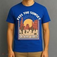 Vintage Feel The Sunset Desert Vibes T-Shirt thumb 3