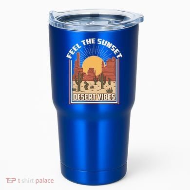 Vintage Feel The Sunset Desert Vibes Tumbler