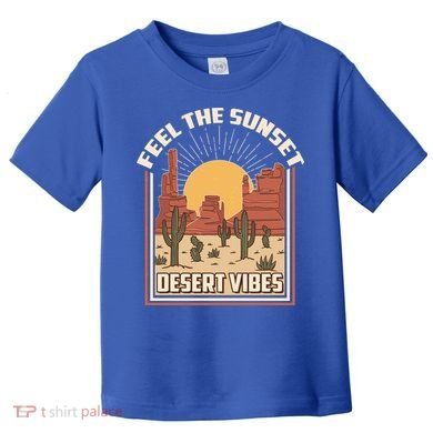 Vintage Feel The Sunset Desert Vibes Toddler T-Shirt