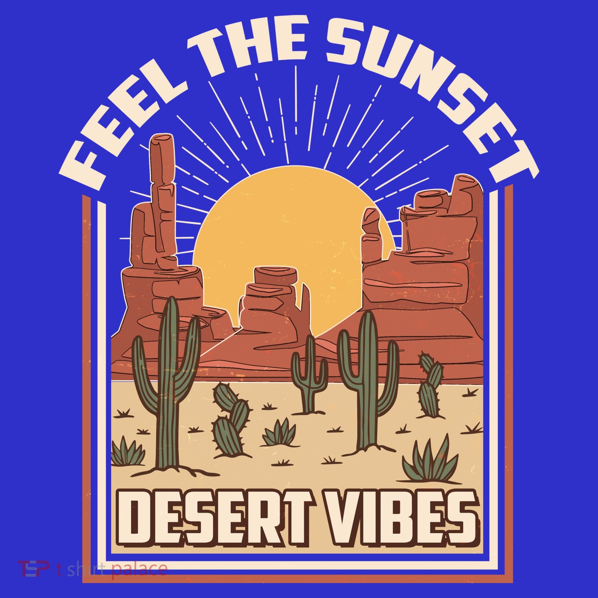 Vintage Feel The Sunset Desert Vibes Kids Long Sleeve Shirt