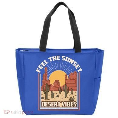 Vintage Feel The Sunset Desert Vibes Tote Bag