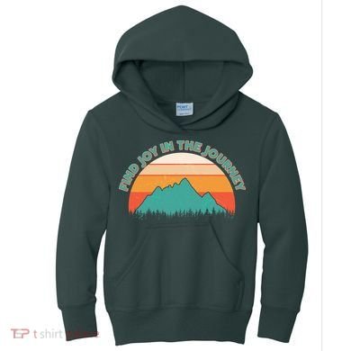 Vintage Find Joy In The Journey  Kids Hoodie